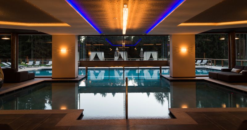 Aussicht Pool Green Lake Hotel Weiher Wellnessbereich 2